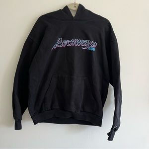 Psychworld Miami Adult Hoodie black size large